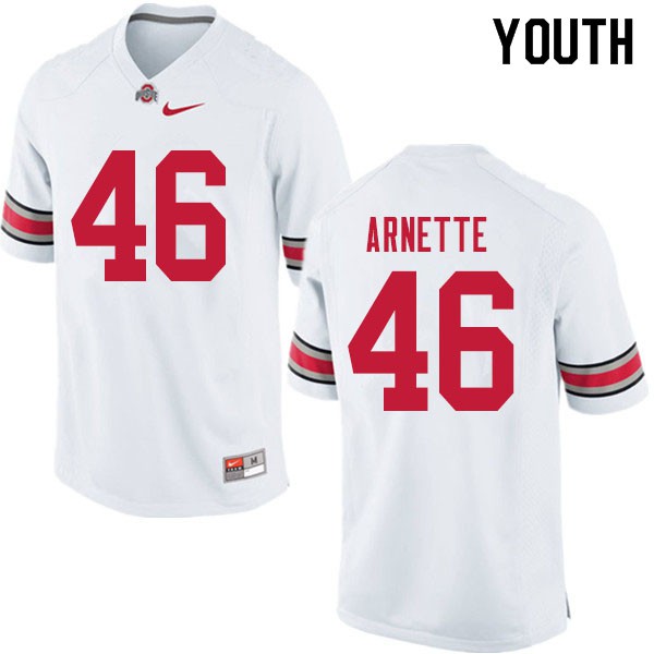 Ohio State Buckeyes #46 Damon Arnette Youth Alumni Jersey White